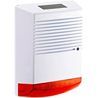 VisorTech Alarma Tonto: Sirena de Alarma simulada con luz Solar e Intermitente- IP44 (Sistema de alarmas Tonto)
